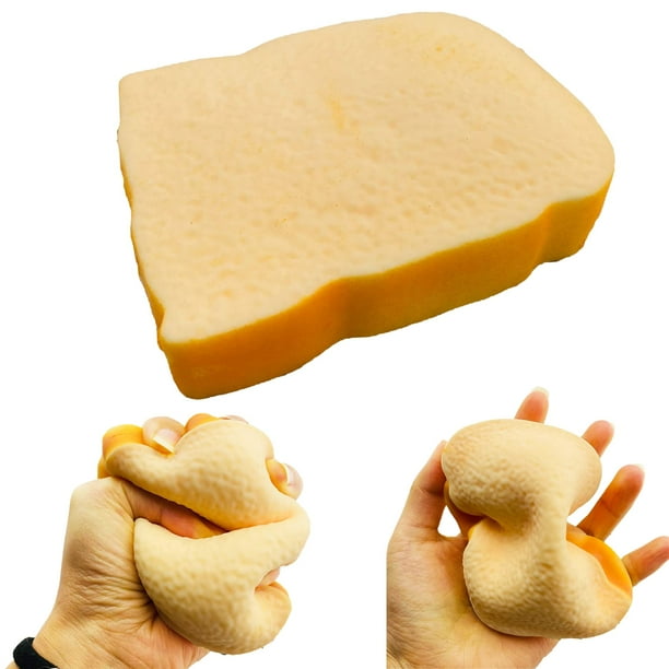 Tostada Pan Rebanado Juguete Antiestrés Forma De Pan Squishes Juguete Sensorial Fidget Toys Alivio Del Estrés Para Niños Y Adultos Juguete Divertido Y Complicado Para Apretar Regalo Para Pascua Navida