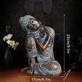 thumbnail image 2 of Estatua de Buda decorativa de estilo del sudeste asiático, estatuas de Buda pintadas a mano, esculturas, decoración de meditación, zen y yoga, decoración hindú y del este de Asia (n.º 1), 2 of 5