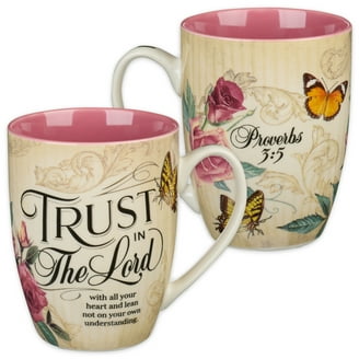 Christian Art Gifts 10oz Amazing Grace Double Wall Insulated Glass Coffee/Tea  Mug, Floral Pink and Plum - Walmart.com