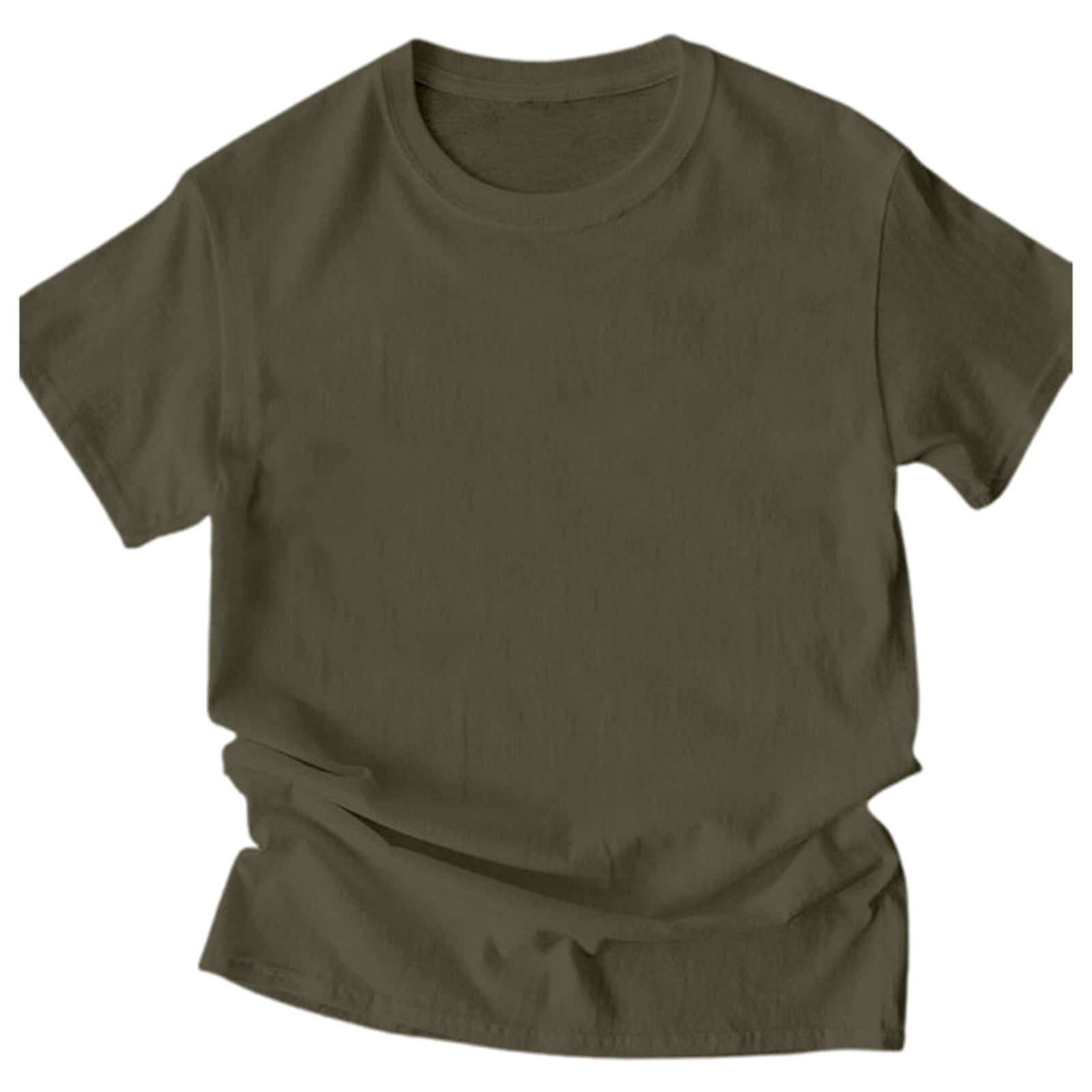 NINGMENG Womens Tops Solid Color Fashion Casual Commute Round Neck