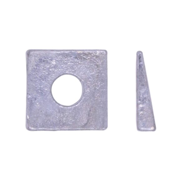 U-Turn - 3/8 Square Beveled Washer Malleable Iron Galvanized (10 Pack)