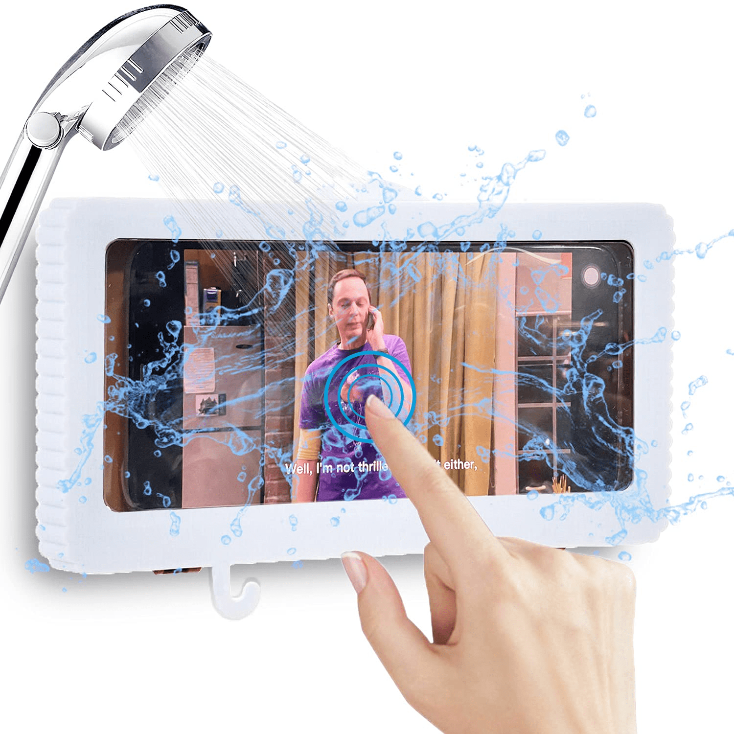 Waterproof Shower Phone Holder Wall Mounted Bathroom Phone Holder