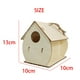 thumbnail image 4 of Casa de pájaros de madera,Casa de pájaros de madera colgante Birdhouse Box Dove,Jaula de pájaros natural Observación de aves pintable DIY,Cría jaula caja pájaros nido jardín patio, 4 of 8