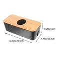 thumbnail image 3 of MasteelfCA 1Pc Round Holed Cable Storage Box Power Line Case Charging Cable Container, 3 of 7
