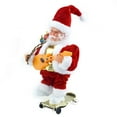 thumbnail image 3 of Vacemry Under $5 Electric Santa Claus Toy, Music Skateboard Series Animated Figure, Battery Powered Christmas Decoration for Kids, Animated Holiday Display, 3 of 8