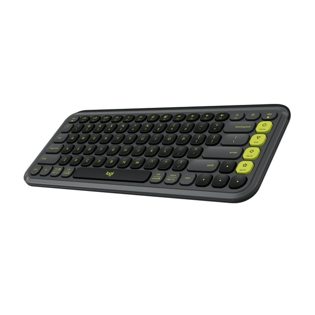 Logitech POP ICON Keys Wireless Bluetooth Keyboard, Comfortable Typing, Programmable Keys, Easy-Switch Between up to 3 Devices, for Laptop, Tablet, P