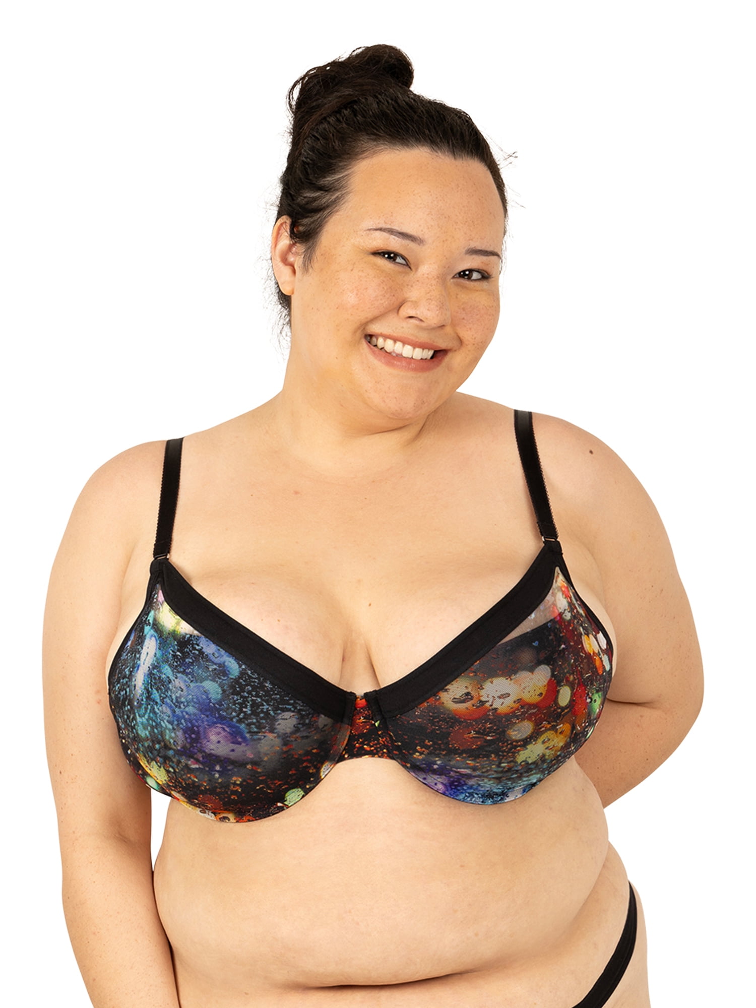 Parade Padded Mesh Demi Bra, Sizes XS to 3XL