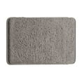 thumbnail image 2 of Taotanxi Fluffy Bathroom Rug Mat Small 24x16, Absorbent Thick Microfiber Mats with Non Slip Rubber Backing, Quick Dry Machine Washable Bath Rugs for Bathroom Floor, Bathtub and Shower, Dark Gray, 2 of 5