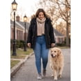 thumbnail image 2 of Wantdo Women's Plus Size Puffer Jacket Quilted Winter Coat Warm Hooded Winter Jacket Black 4X, 2 of 9