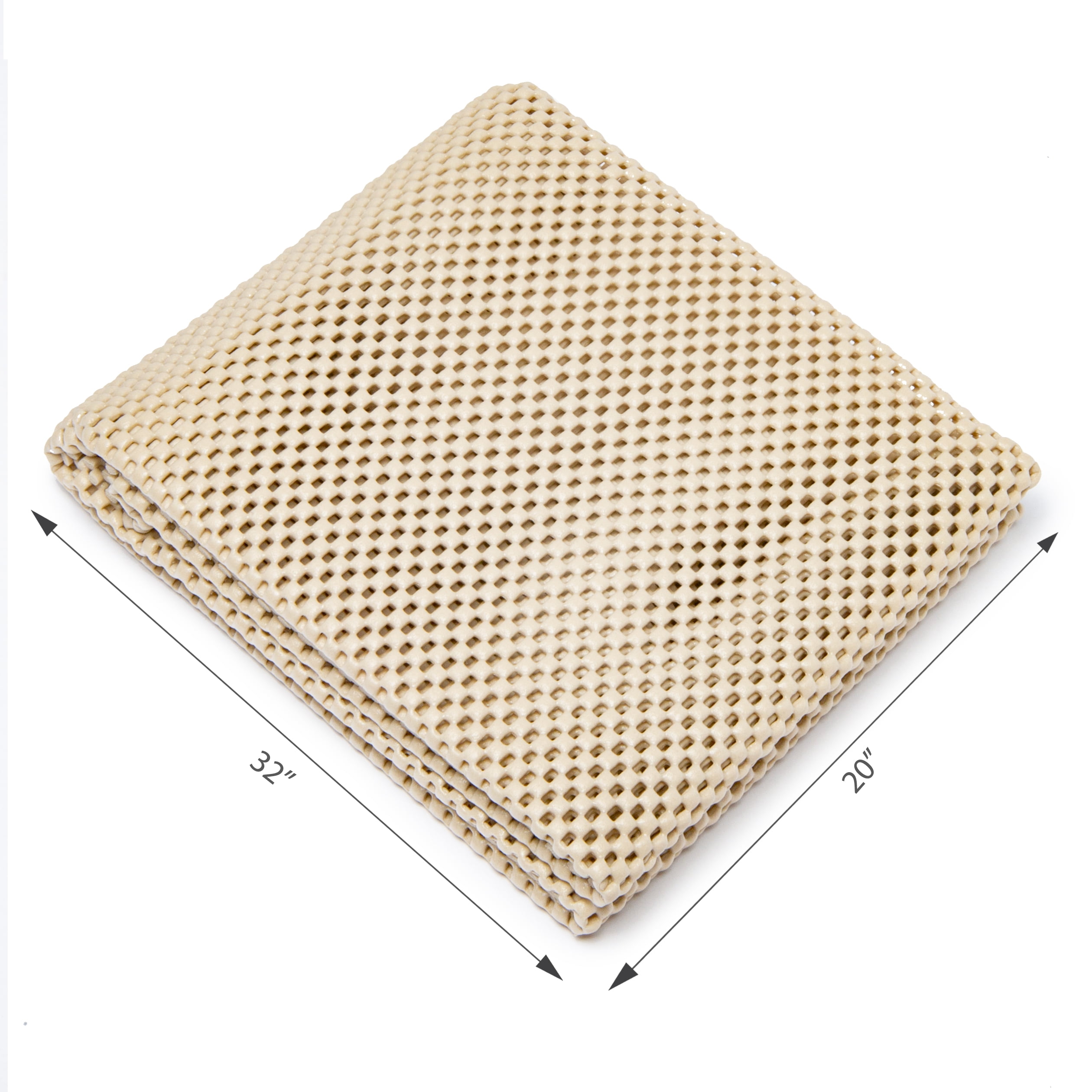 Mainstays Non-Skid Non-Slip Deluxe Felt Rug Pad, Sand, 2' x 3'