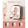 thumbnail image 3 of ACMETOP Skincare Fridge with Dimmable LED Light Mirror,4L/6 Can Mini Fridge for Skincare and Makeup,Cooler & Warmer, Portable Small Fridge for for Bedroom, Office, Dorm and Car, Black, 3 of 8