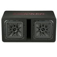 thumbnail image 4 of KICKER Dual 12 Inch Solo Baric 2 Ohm 1200W RMS Power Subwoofer Enclosure, 4 of 6