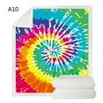 thumbnail image 1 of Famyfamy Multi-color Rainbow Polyester Throw, 59.05" x 51.18", 1 of 9