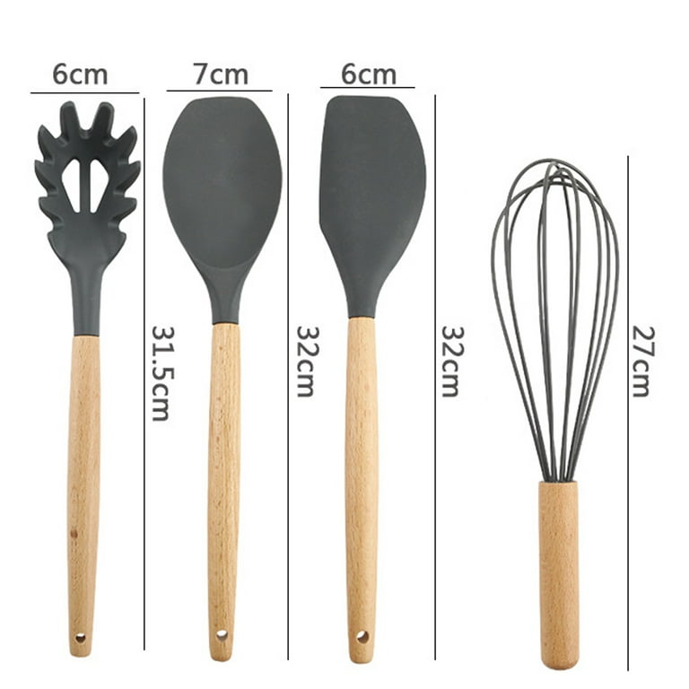 8/Pcs Set Silicone kitchenware Non-stick Cookware full spatula set
