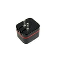 thumbnail image 3 of GlobalTone 2 Port USB Wall Charger 5V, 3.4A, Black and Red, 3 of 6