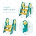 thumbnail image 2 of DUKE BABY Kids 3-Step Learning Stool Foldable Standing Tower for Toddlers Green, 2 of 3
