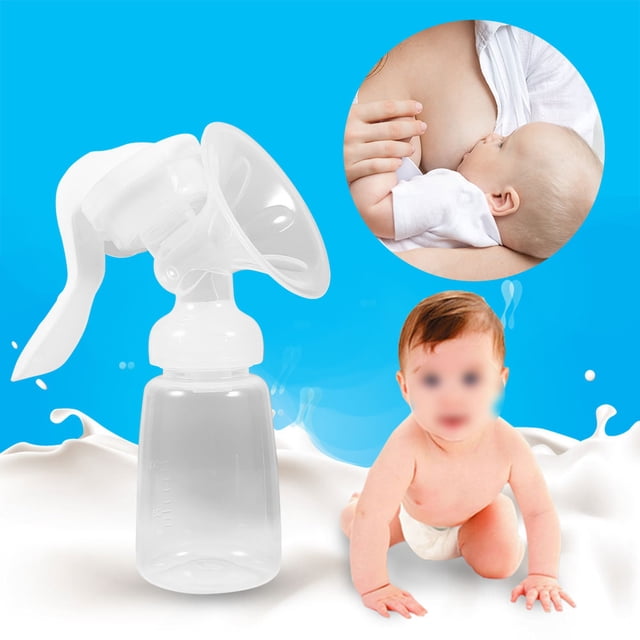 Bomba de Silicona Lactancia de 150 ml Botella de Enfermería Fuerte Succión de Diseño Simple Bomba de Leche