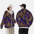 thumbnail image 4 of Lsque Golden Snake And Purple Rose UPF 50+ Lightweight Sun Protection Men's Women's Long Sleeve Shirt, Hoodie Performance -Large, 4 of 9