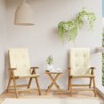 thumbnail image 1 of vidaXL Chaises de Jardin Inclinables avec Coussins 2 Pcs Bois Massif Teck, 1 of 5