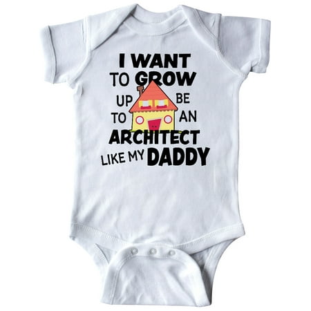

Inktastic I Want To Grow up To Be An Architect Like My Daddy Gift Baby Boy or Baby Girl Bodysuit