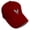 Burgundy, variant on Baseball Caps for Men & Women Embroidered Grey Rooster in A Poultry Embroidery Ladies & Men Baseball Hats Acrylic White Design Only