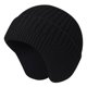 thumbnail image 1 of Gorro de punto para hombre, gorros de invierno con orejeras para mujer, gorros para hombre, gorro de calavera cálido, holgado con calentador de orejas, talla única, 1 of 7