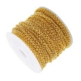 thumbnail image 6 of 30 Yards Cable Chain Spool Bulk for Jewelry Making Findings, DIY Necklace Bracelets Accessories, 3 Colors, Golden, and, 6 of 8