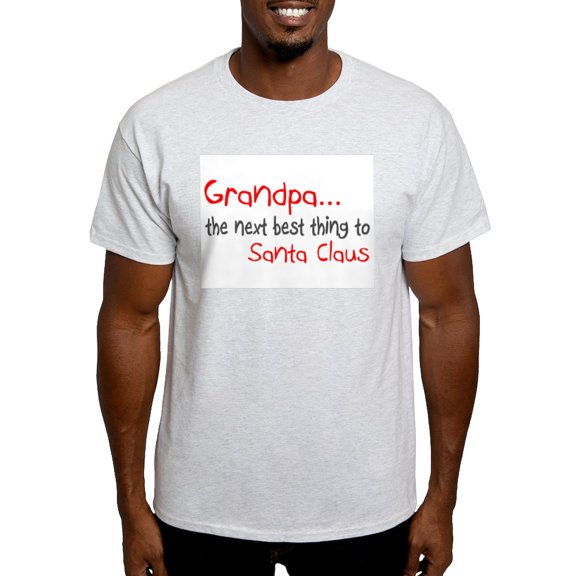 CafePress - Grandpa, The Next Best Thing To Santa Claus Light - Men's Classic Graphic T-Shirt