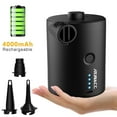 thumbnail image 1 of RUNACC Rechargeable Air Pump Electric Air Pumps Quick-Fill Inflator Deflator for Air Mattress Raft Bed Boat Pool Toy, 3 Nozzles, 1 of 6