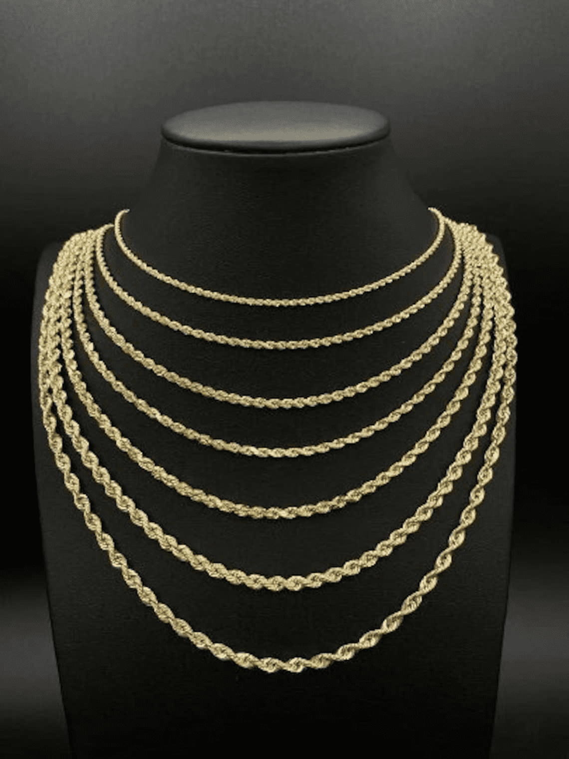 14k Solid Yellow Gold Rope Chain Chain Necklace, Handmade Rope Chain, 14k Gold Rope Chain, 14k Gold For Men Women