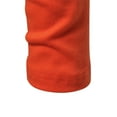 thumbnail image 7 of Leadmall Tshirts Shirts for Men Solid Pattern Casual Long Sleeve High Elasticity Turtleneck Underwear Tops Blouse Polyester Fitted Men High Neck Tshirt Turtleneck Shirts Y-5 Orange L, 7 of 7