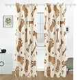 thumbnail image 2 of Footprints Bones Black Out Curtains 84 Inch Length Curtains for Sliding Glass Doors Bedroom Living Room 2 Pack, 2 of 6