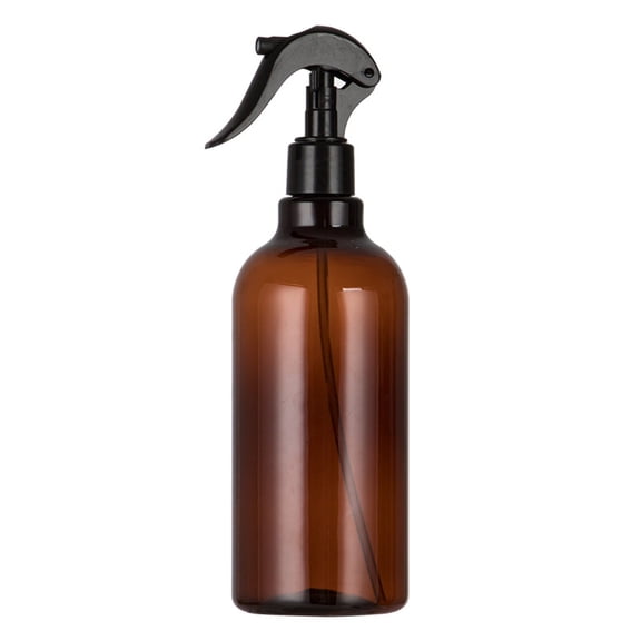 Amber Spray Bottle - Refillable 500ML Plastic Spray Bottle with Adjustable Nozzle Leak Proof Fine Mist for Cleaning Plant BBQ Essential Oil Alcohol Hair Care Reusable Leakproof Trigger Sprayer