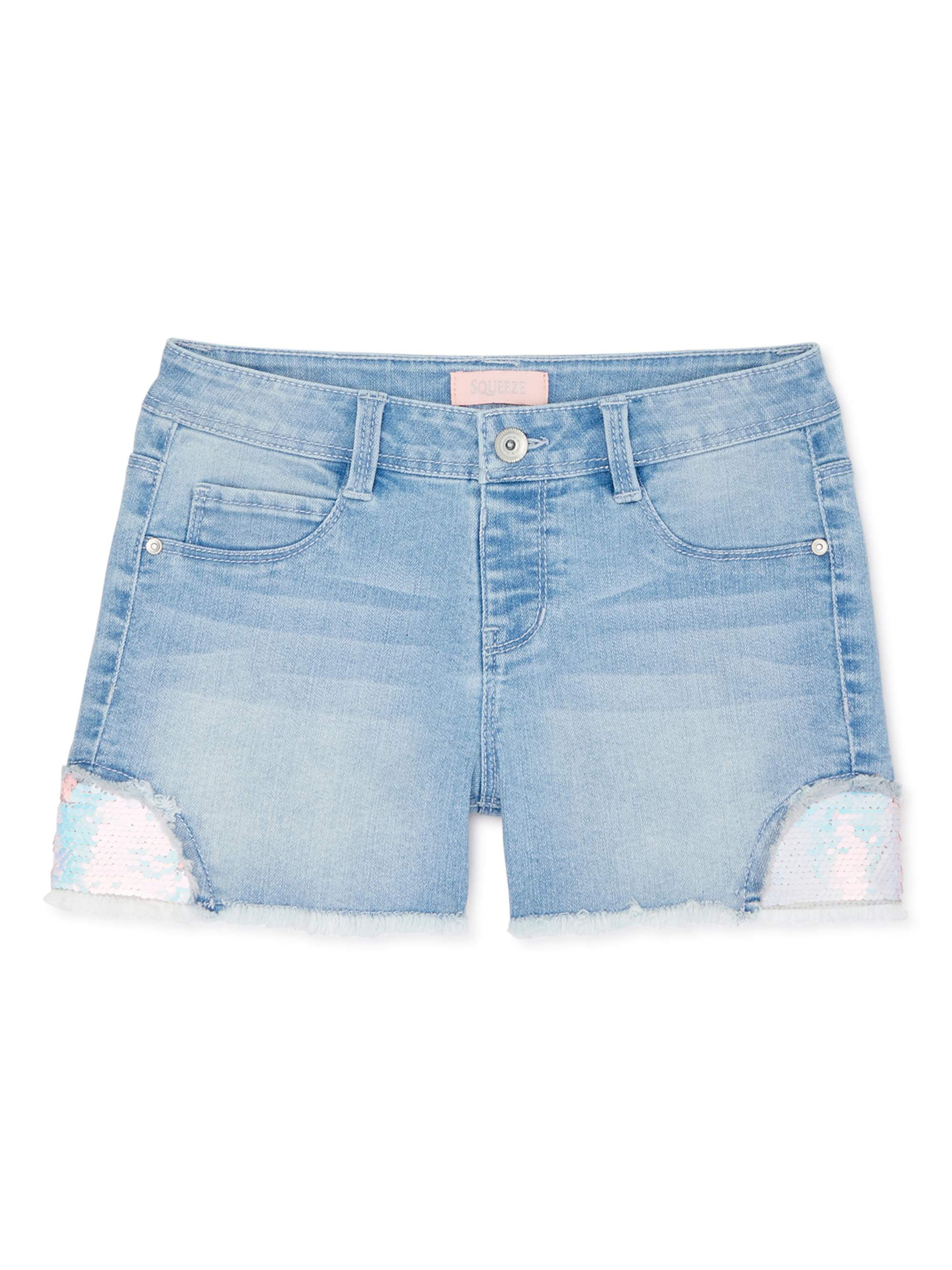 sparkly jean shorts
