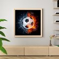 thumbnail image 4 of Cuadros Decorativos Kit de mosaico de fútbol de pintura de diamante de taladro redondo completo DIY 5D para regalo de artesanía de arte JShteea Nuevos Originales, 4 of 9
