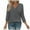 Dark Gray, variant on 3/4 Length Sleeve Womens Tops Sevevn Women's Fashion Solid Color T-Shirt 3/4 Sleeves Blouse Round Neck Casual
