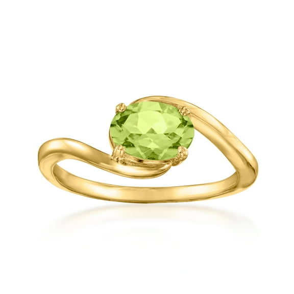 Ross-Simons 0.60 Carat Peridot Ring in 14kt Yellow Gold, Women's, Adult
