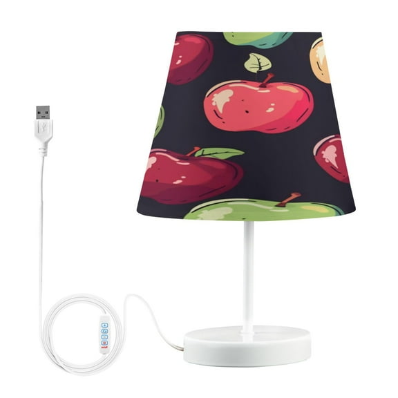 Table Lamp Small 5.9x10.8 Inches Table Lamps Night Light Tools & Home Improvement Bedroom Lamp Guest Room Lamp Study Lamp Office Lamp Black Apple