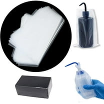 250pcs Tattoo Wash Bottle Bags,6inX9in Black Thicken Odorless Disposable Squeeze Bottle Bags,for Tattoo Bottles Tattoo Supplies Tattoo Kits (Black)