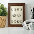 thumbnail image 6 of Antique Roman Coins V -Framed Print w/glass-Chestnut, 6 of 8