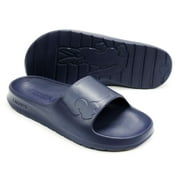 Lacoste Mens Croco 2.0 Slide Sandals, Navy \ Navy,7 M US