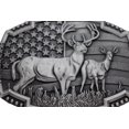 thumbnail image 4 of Men Silver Metal Belt Buckle Deer Nature Hunter Western Fashion, 4 of 4