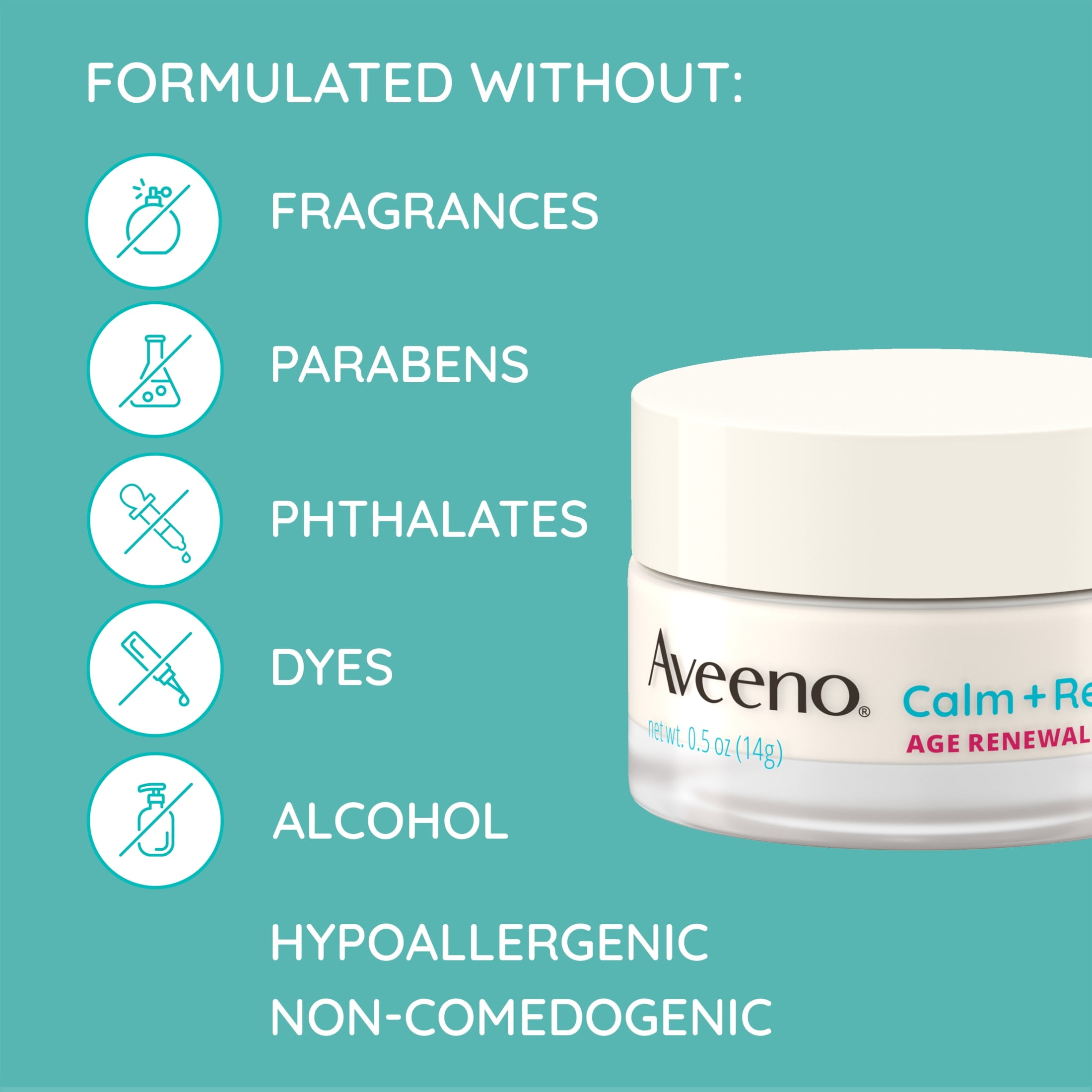 Aveeno Calm + Restore Age Renewal Anti-Wrinkle Under Eye Gel, 0.5 oz