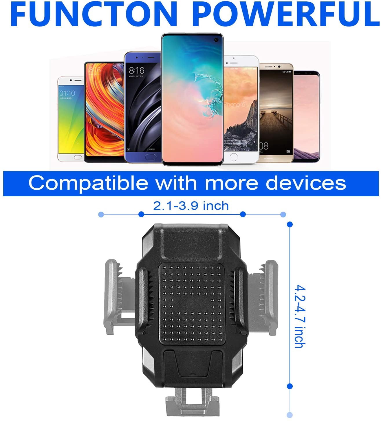 Phone Mount for Car, Car Phone Holder Mount Universal 360 Adjustable Cell phone Holder , Car Cup Holder for All Smartphones