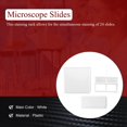 2 in 1 White 24 Pieces Microscope Slides Staining Rack Dish Set ...