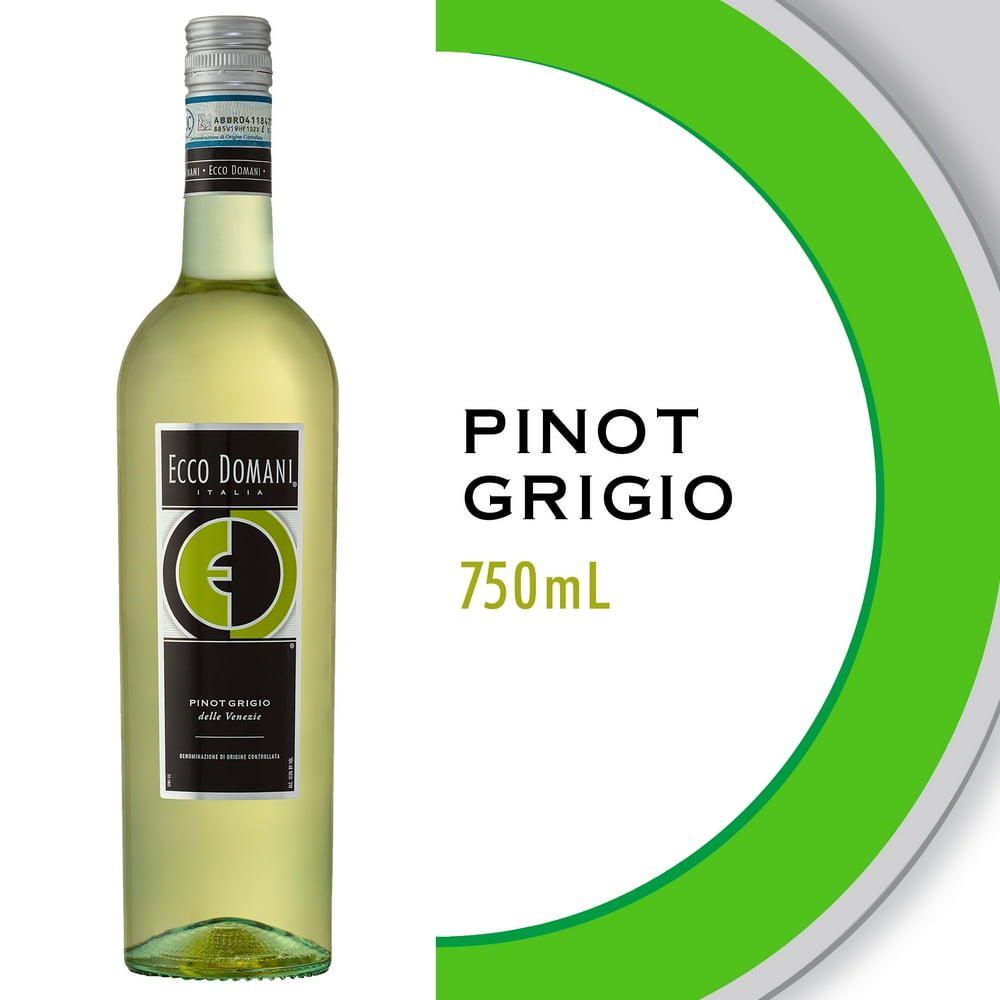 Ecco Domani Italian Pinot Grigio White Wine 750 mL Bottle Walmart