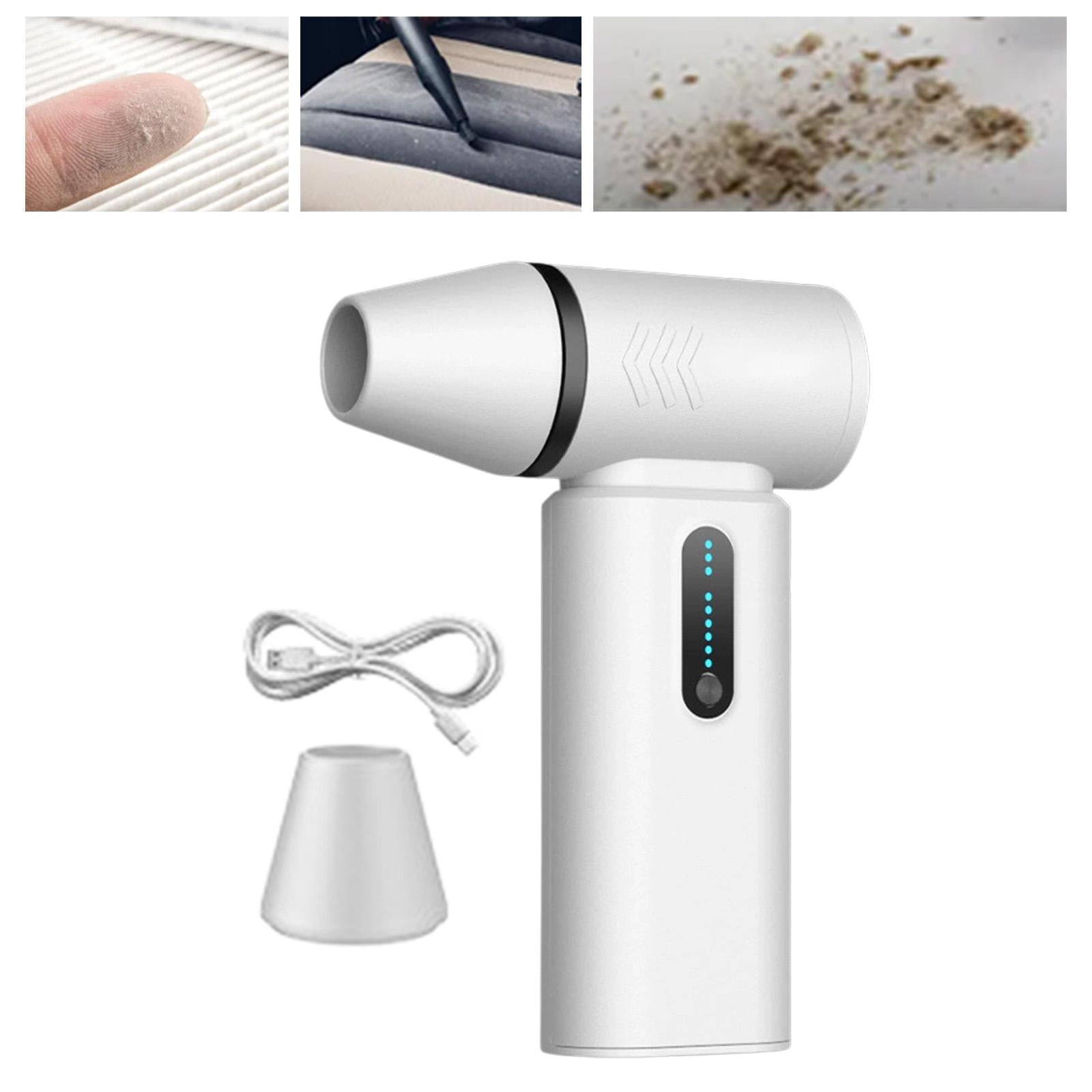 Baoblaze Compressed Air Duster Powerful Fan for Efficient Cooling Hair Cleaning White