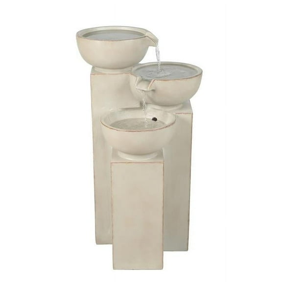 Jeco 3 Tier Bowls Water Fountain With LED Light