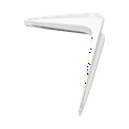 thumbnail image 5 of Hyper Tough 6 inch x 8 inch Shelf Bracket White, 5 of 7