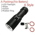 thumbnail image 1 of XML-L2 LED Sea Diving Submarine Yellow Light Waterproof Flashlight Marine Torch ,Powerful Illumination, 1 of 7